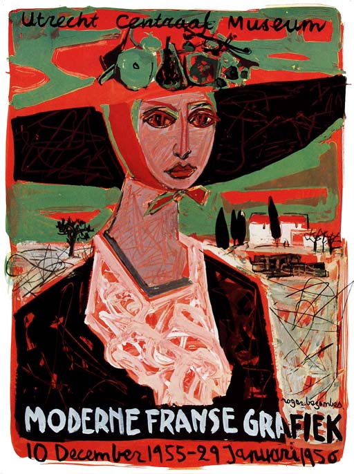 Moderne Franse grafiek, Roger Bezombes 1955 (Van Sabben Poster Auctions)