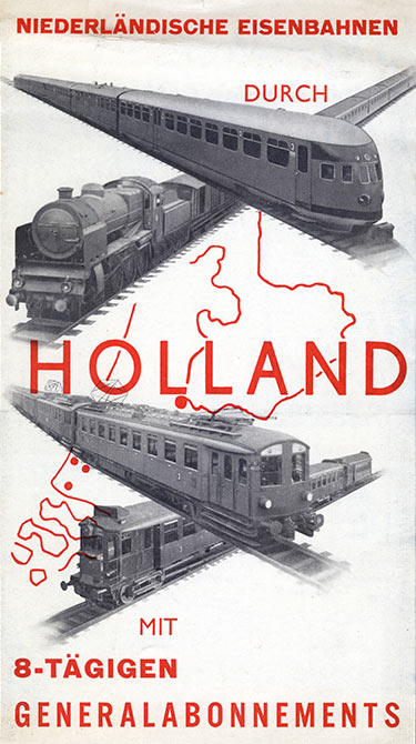 Folder Holland mit 8-tägigen Generalabonnements, Beatrice van Leusden, 1935 (coll. David Levine)