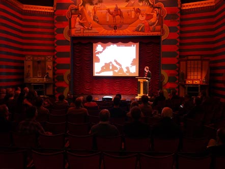 Presentatie van de app in het Spoorwegmuseum