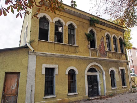 Restant van het oude station in Istanbul