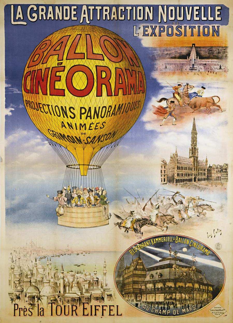 Affiche Cinéorama, Louis Galice, 1900 (Musée Carnavalet)