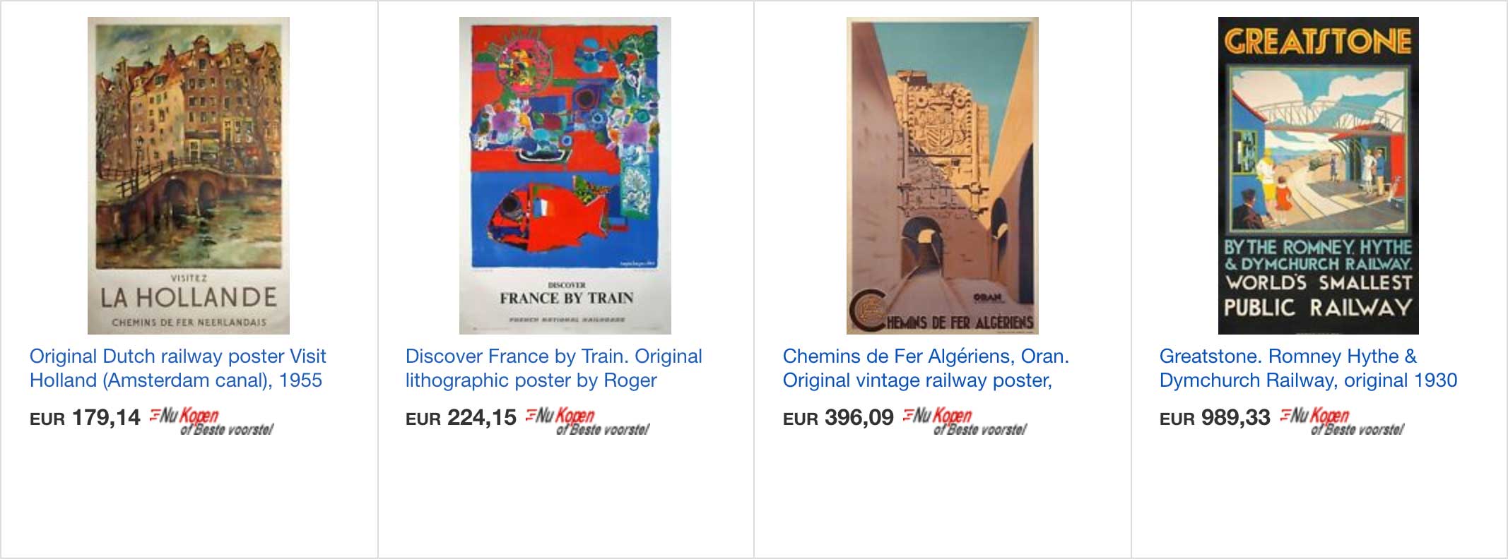 Affiches op eBay