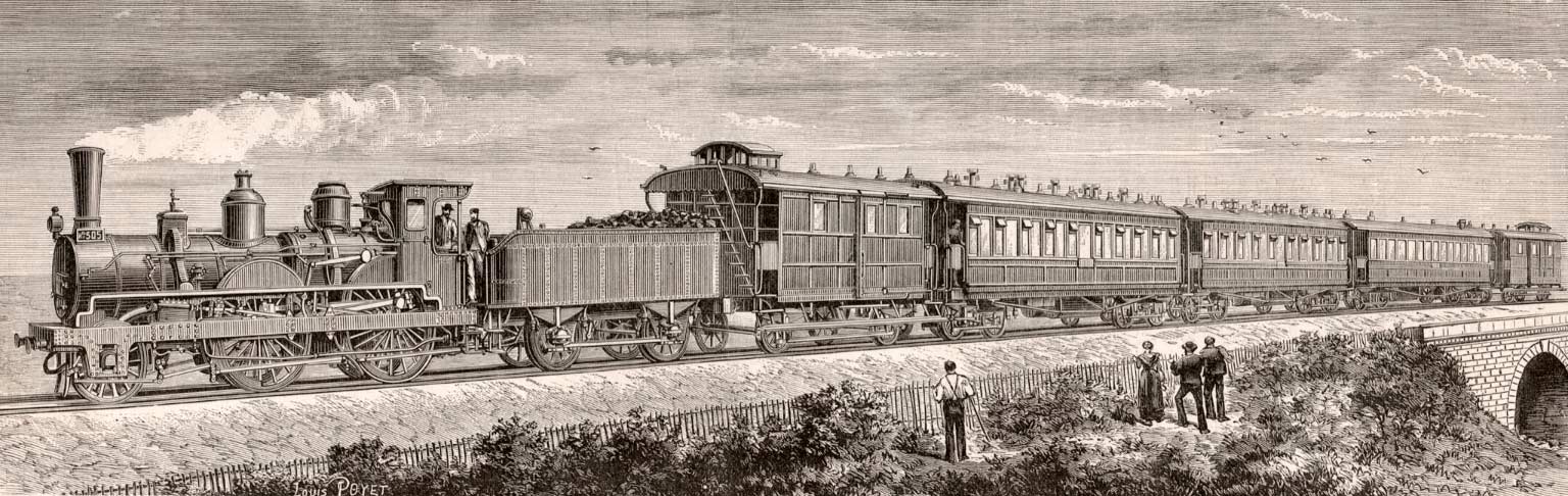 De eerste Oriënt-Express, l'Illustration, 1884 (collectie Arjan den Boer)