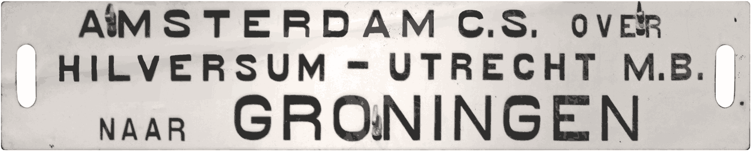 Koersbord Amsterdam-Groningen, 1932