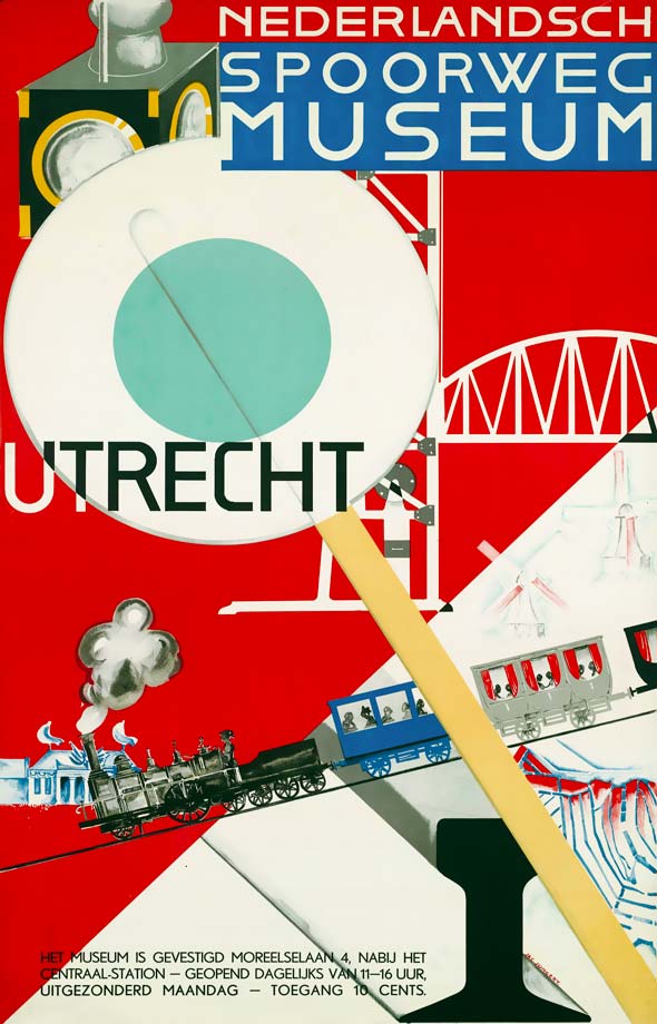 Affiche Spoorwegmuseum, Jac. Jongert 1930 (coll. Arjan den Boer)