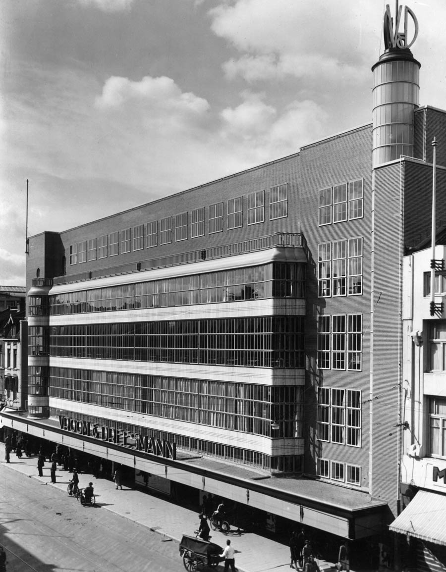 Lange Viestraat 5-13 rond 1940 (M.A.J. van Bommel/Het Utrechts Archief)